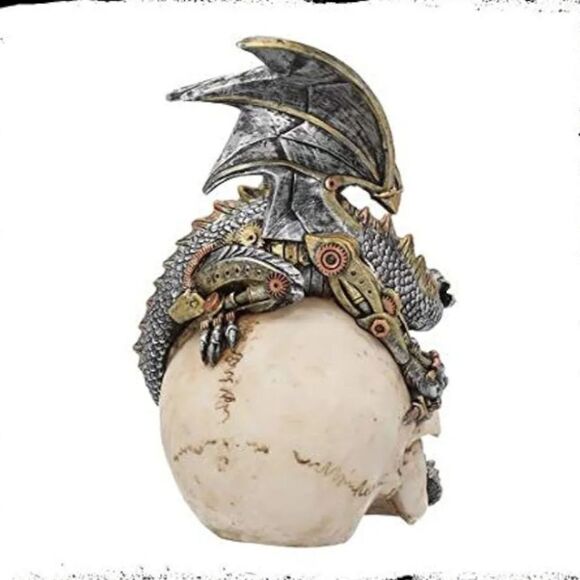 Nemesis Now Steel Wing Skull Figurine - Picture 4 of 10